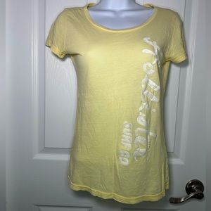 Hollister Surf pro Yellow tee S 100% cotton